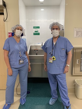 doctors in scrubs